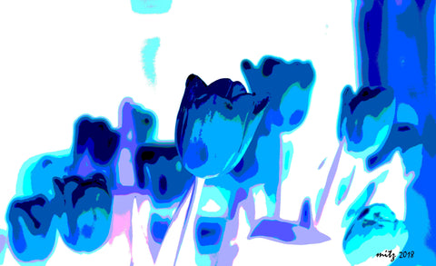 Tulips in Blue